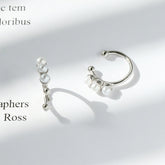 Pearl Silver Ear Clip for Women